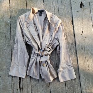 Lane Bryant Cropped Trench